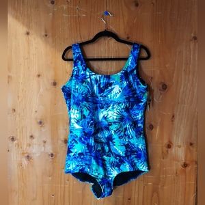 Sporti Blue One Piece Swimsuit